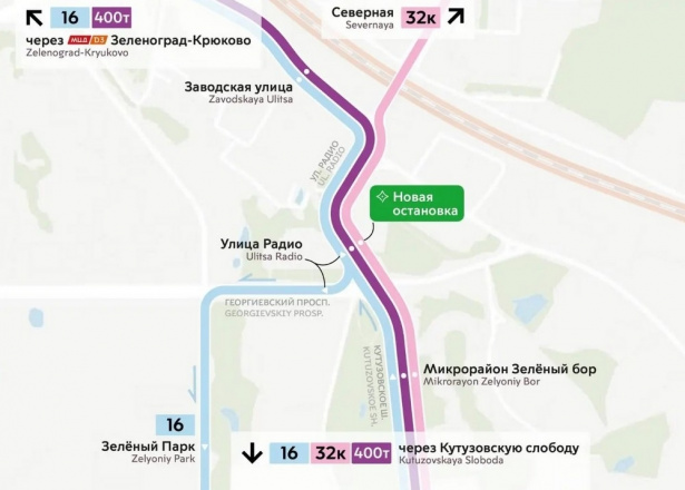 Новая остановка «Улица Радио» вводится с 23 мая