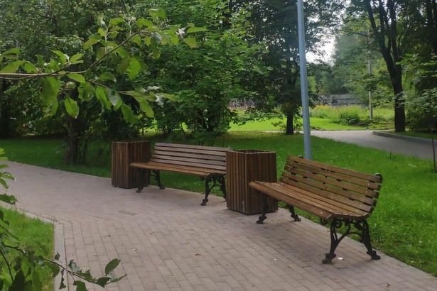 Работы по благоустройству дворов района Крюково подходят к концу