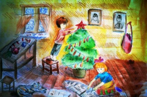 Жители могут создать рисунок для новогодних открыток