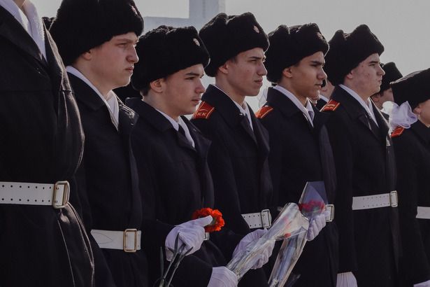 Кадеты крюковской школы несли почетную вахту на Поклонной горе