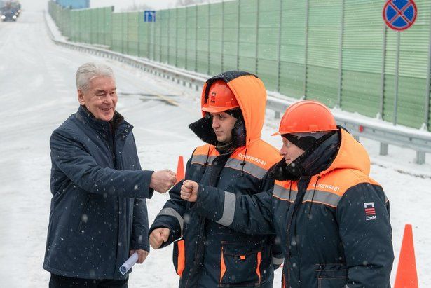 Собянин открыл новую эстакаду через пути МЖД у станции «Жаворонки»