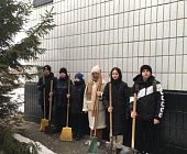 Представители клуба «Миротворец» школы № 1150 провели патронатную акцию
