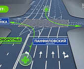 На пересечении Панфиловского проспекта и улицы Каменка стало больше полос для движения