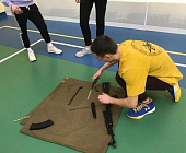 В школе №2045 провели военизированную эстафету для десятиклассников