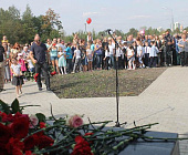 В микрорайоне «Зелёный бор» открыли памятный знак Дмитрию Разумовскому